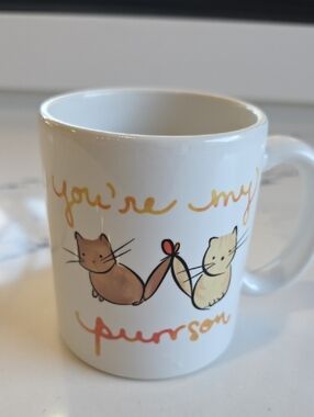 You’re My Purrson - person - Heart Cat graphics White Ceramic coffee mug USA